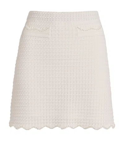 SANDRO EMBELLISHED MINI SKIRT