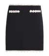 Sandro Embellished Mini Skirt In Black
