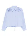 Sandro Embellished Shirt In Blue