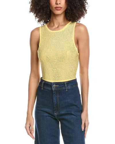 Sandro Embellished Sweater Bodysuit In Yellow