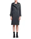 Sandro Rhinestone-embellished Check Trench Coat