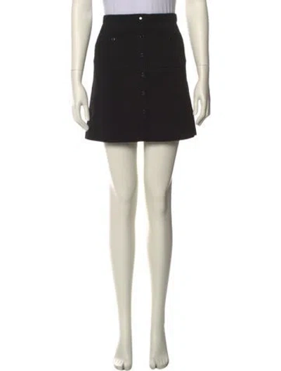 Pre-owned Sandro Embroidered Accent Mini Skirt