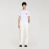 Sandro Embroidered Chest-pocket T-shirt In White