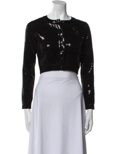 Pre-owned Sandro Evening Jacket In Black
