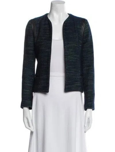 Pre-owned Sandro Evening Jacket In Blue