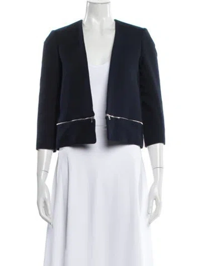 Pre-owned Sandro Evening Jacket In Blue