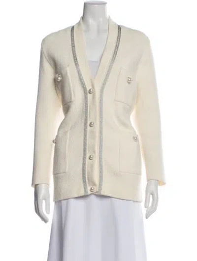 Pre-owned Sandro Evening Jacket In Neutral