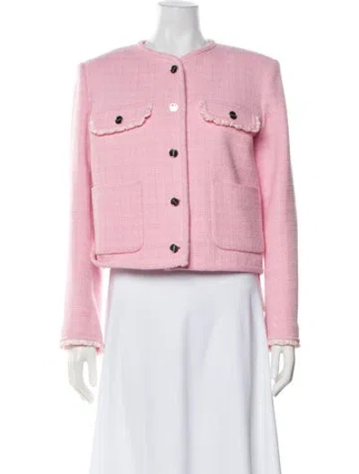 Pre-owned Sandro Evening Jacket In Pink