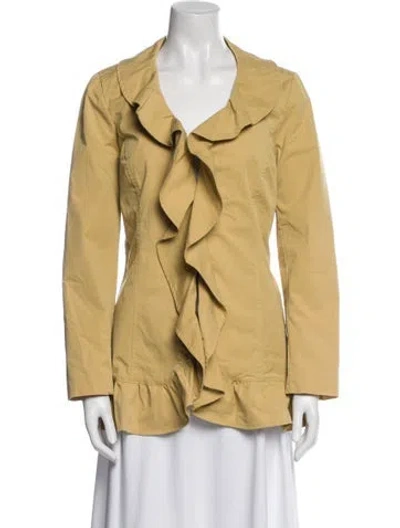 Pre-owned Sandro Evening Jacket In Yellow