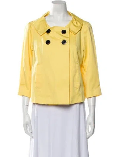 Pre-owned Sandro Evening Jacket In Yellow