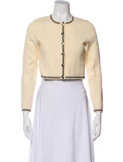 Pre-owned Sandro Evening Jacket In Yellow