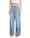 Sandro Faded Straight Jeans In Blue Jean In Blue Jean