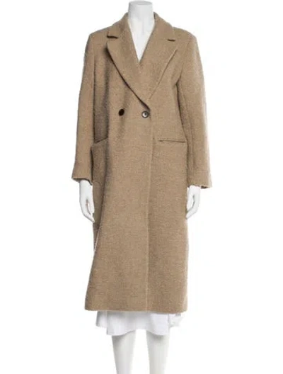 Pre-owned Sandro Faux Fur Coat In Neutral
