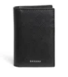 Sandro Faux Leather Bifold Card Holder In Black