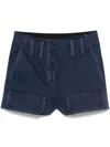 Sandro Faux Pocket-detail Shorts In Blue