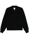 Sandro Felted Bomber Jacket In Black