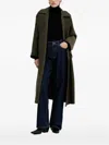 Sandro Ferrone Belted Coat In Green