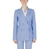 Sandro Ferrone Blue Viscose Blazer