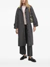 Sandro Ferrone Button-fastening Longline Coat In Gray