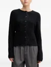 Sandro Ferrone Buttoned Cardigan In Black