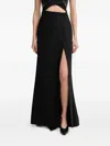 Sandro Ferrone Front-slit Maxi Skirt In Black