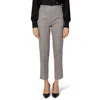 Sandro Ferrone Gray Polyester Jeans & Pant In Gray
