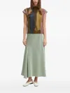 Sandro Ferrone Pleated Abstract-print Top In Multi