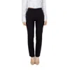 Sandro Ferrone Black Polyester Pant In Black