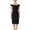 Sandro Ferrone Black Polyester Dress In Black