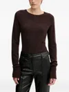Sandro Ferrone Ribbed Long-sleeve Sweater In Brown