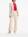 Sandro Ferrone Single-breasted Long-sleeve Blazer In White