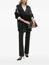 Sandro Ferrone Stripe-panelled Cardigan In Black