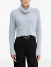 Sandro Ferrone Turtleneck Sweater In Blue