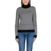 Sandro Ferrone Black And White Viscose Sweater In Multi