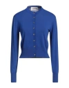 Sandro Ferrone Woman Cardigan Bright Blue Size S Viscose, Polyamide
