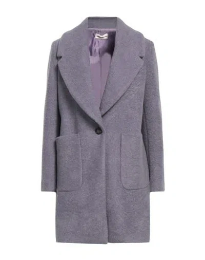 Sandro Ferrone Woman Coat Light Purple Size 10 Polyester