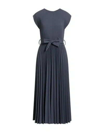 Sandro Ferrone Woman Maxi Dress Charcoal Size S Polyester, Elastane In Gray
