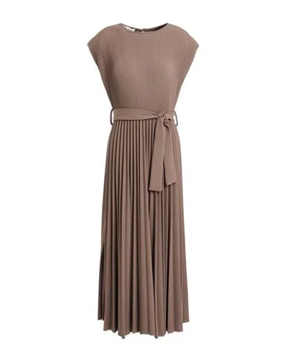 Sandro Ferrone Woman Maxi Dress Grey Size S Polyester, Elastane In Gray