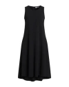 Sandro Ferrone Woman Midi Dress Black Size L Polyester, Elastane In Black