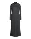 Sandro Ferrone Woman Midi Dress Charcoal Size 6 Viscose, Polyester, Elastane In Gray
