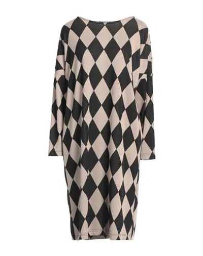 Sandro Ferrone Woman Midi Dress Sand Size Xs Viscose, Polyester, Elastane In Beige