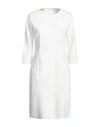 Sandro Ferrone Woman Midi Dress White Size 12 Viscose, Nylon, Elastane In White
