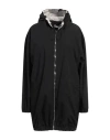 Sandro Ferrone Woman Overcoat & Trench Coat Black Size L Polyester, Cotton In Black