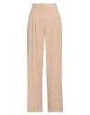 Sandro Ferrone Woman Pants Camel Size 8 Polyester, Elastane In Beige
