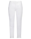 Sandro Ferrone Woman Pants Ivory Size 8 Cotton, Elastane In White