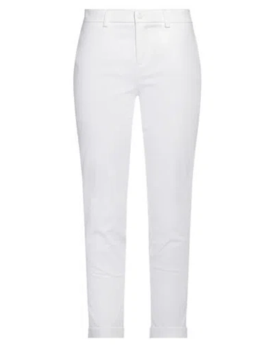 Sandro Ferrone Woman Pants Ivory Size 8 Cotton, Elastane In White