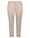 Sandro Ferrone Woman Pants Light Brown Size 12 Cotton, Elastane In Beige