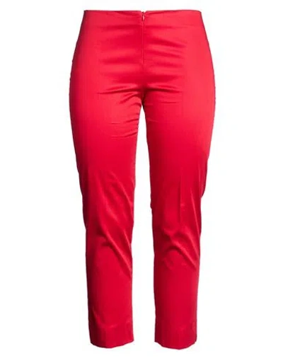 Sandro Ferrone Woman Pants Red Size 12 Cotton, Elastane