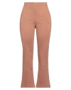 Sandro Ferrone Woman Pants Tan Size 12 Viscose, Nylon, Elastane In Brown