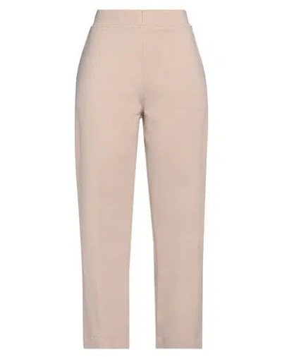 Sandro Ferrone Woman Pants Taupe Size S Viscose, Polyamide, Elastane In Grey